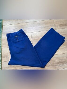 Banana Republic Emerson Chino Pants Mens 38x31 Blue Straight Leg Cotton Casual